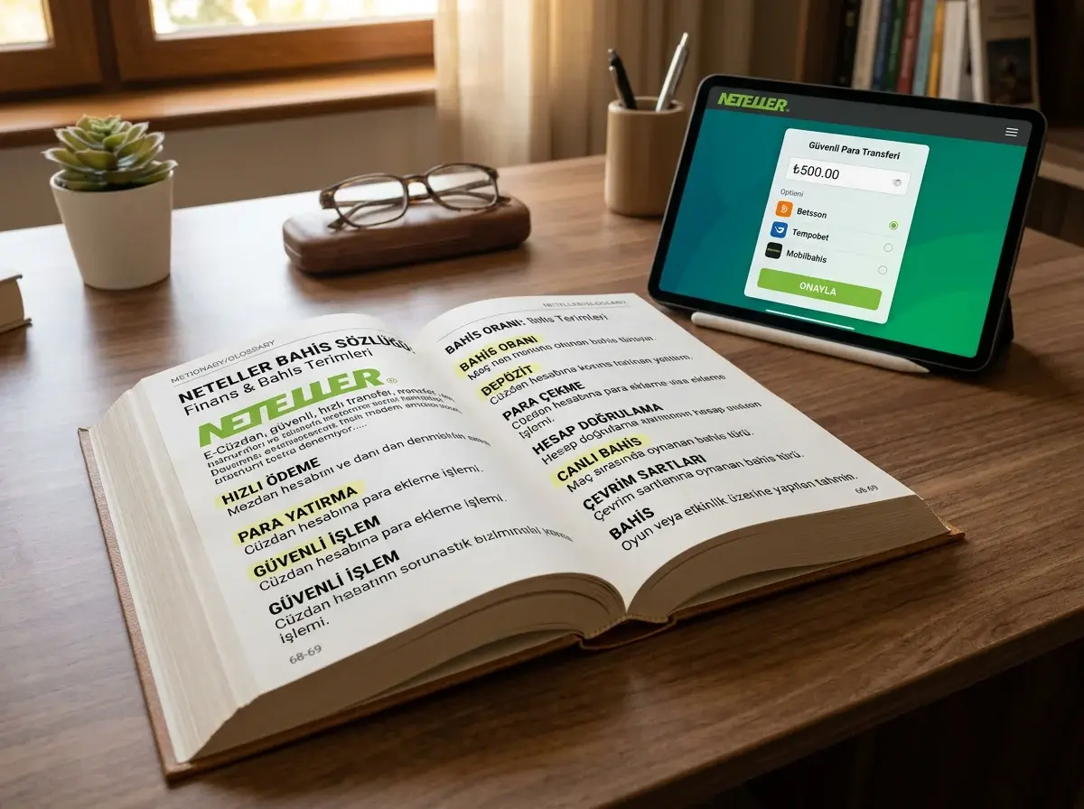 Neteller ve bahis terimleri sözlüğü ödeme kavramları